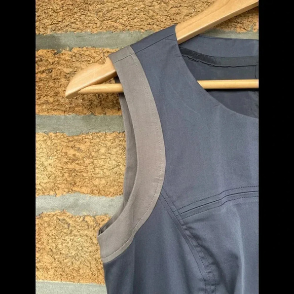 Peserico Gray Sheath Dress Size 44 IT US 8Sleeveless Italy - Picture 3 of 10